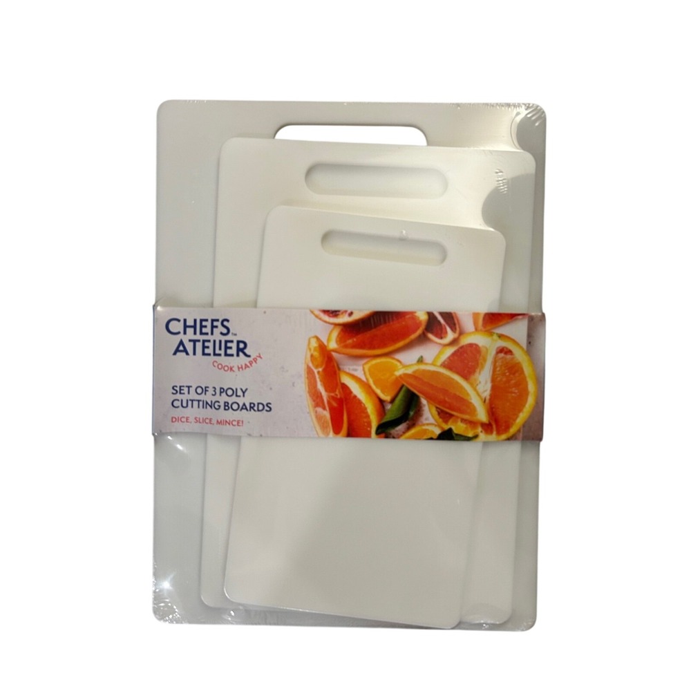 Chefs‎ Atelier Kitchen Set of 3 Cutting Boards With Easy Grip Handle